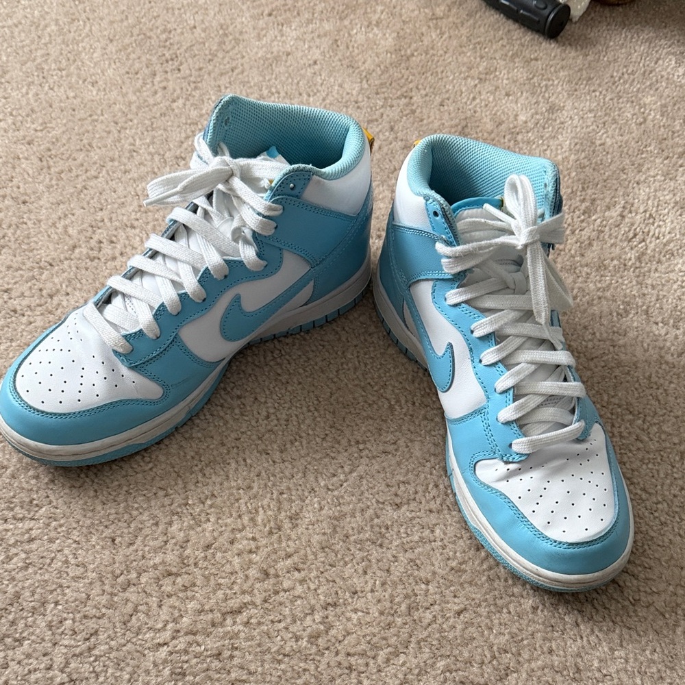 Nike Sky Blue and White High-Tops